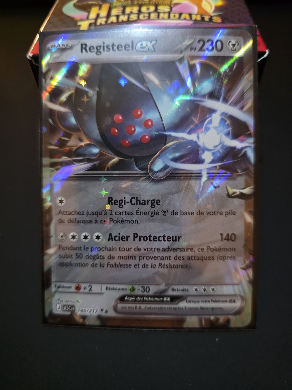 Pokémon Carte collezionabili: Registeel EX Asc 145 – Nuovo (secondo la descrizione) da Le Lignon venduto da Nathium