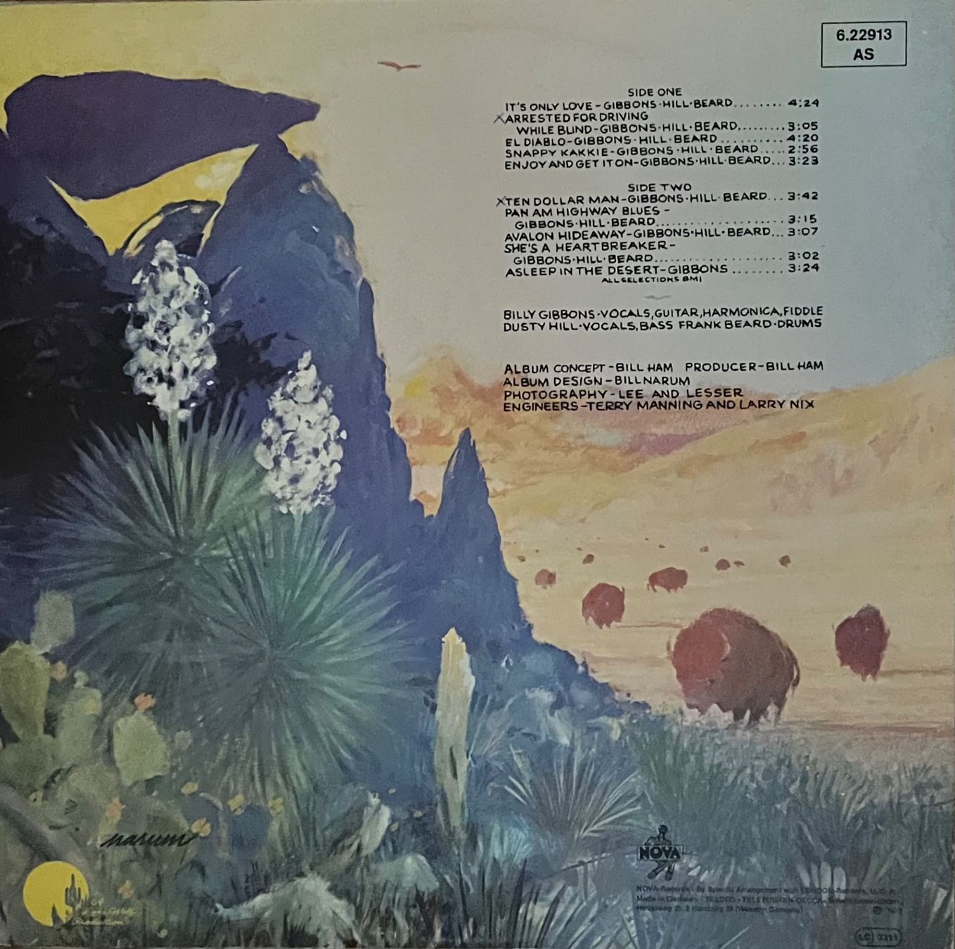 Dischi in vinile: ZZ TOP  -   Tejas    /     Vinyl - LP – Usato da Horw venduto da Belowzero0 1