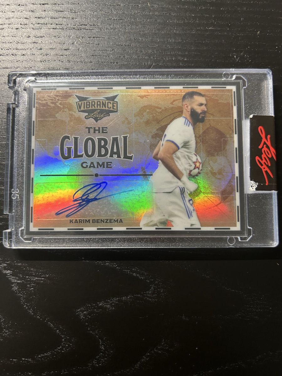Carte collezionabili: Leaf Vibrance Benzema autographs 3/3 – Nuovo (secondo la descrizione) da Versoix venduto da Madgycian