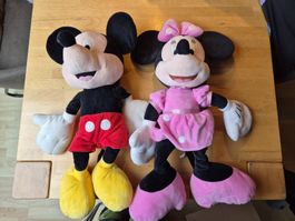 Mickey Mouse & Minnie Mouse, grosses Kuschel-Paar ca. 60 cm