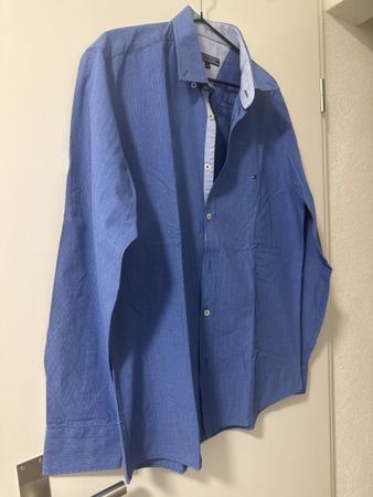 Herren Hemd Tommy Hilfiger blau Grösse L 41/42