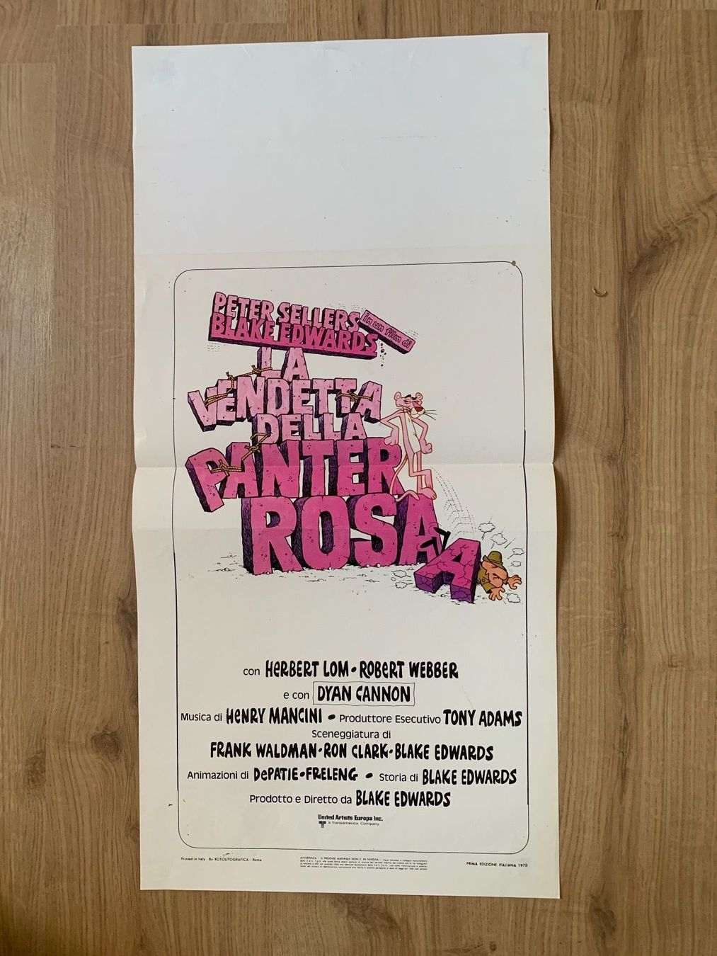 Foto & Immagini: Original Filmplakat Pantera Rosa – Usato da Bern venduto da Artbrokerswitzerland 2