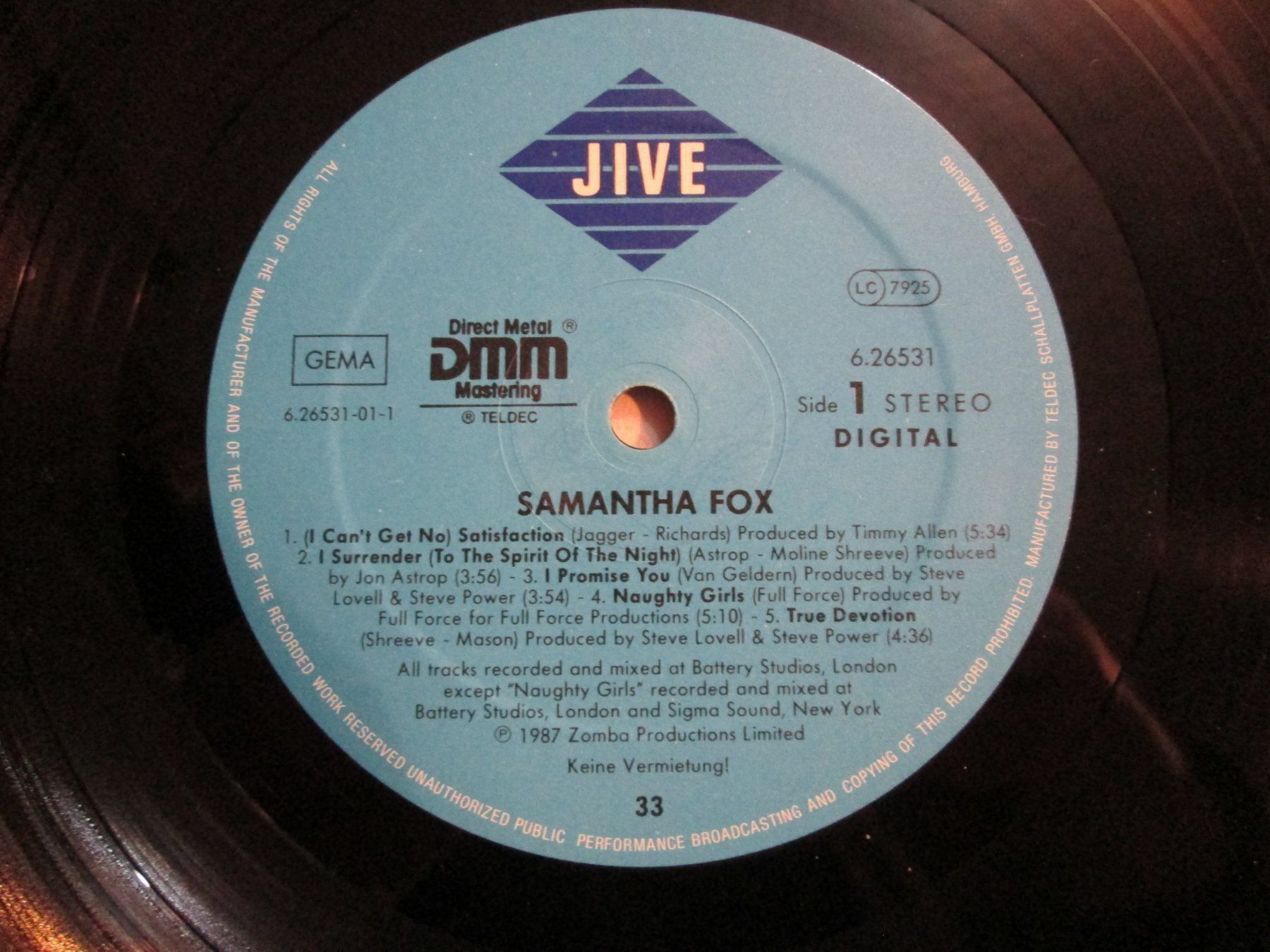 Dischi in vinile: Vinyle Samantha Fox "Just the Hits" (1987) – Usato da la Chaux-de-Fonds venduto da Lampe 1