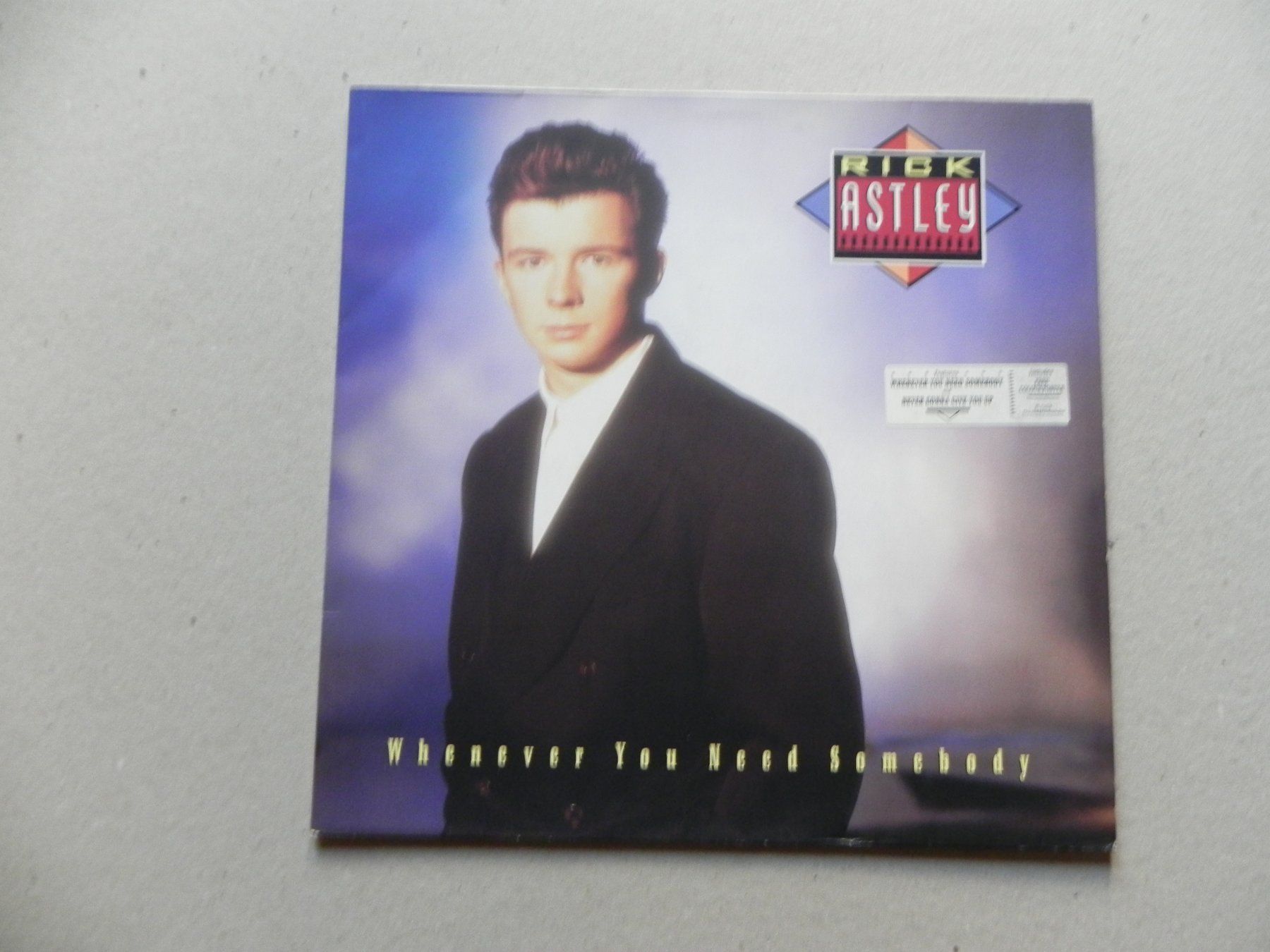 Dischi in vinile: LP brit. Pop Sänger Rick Astley 1987 Whenever you.. – Usato da Siebnen venduto da krimsie