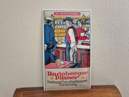 Emailschild Radeberger Pilsner Bier Brauerei Emaille Schild