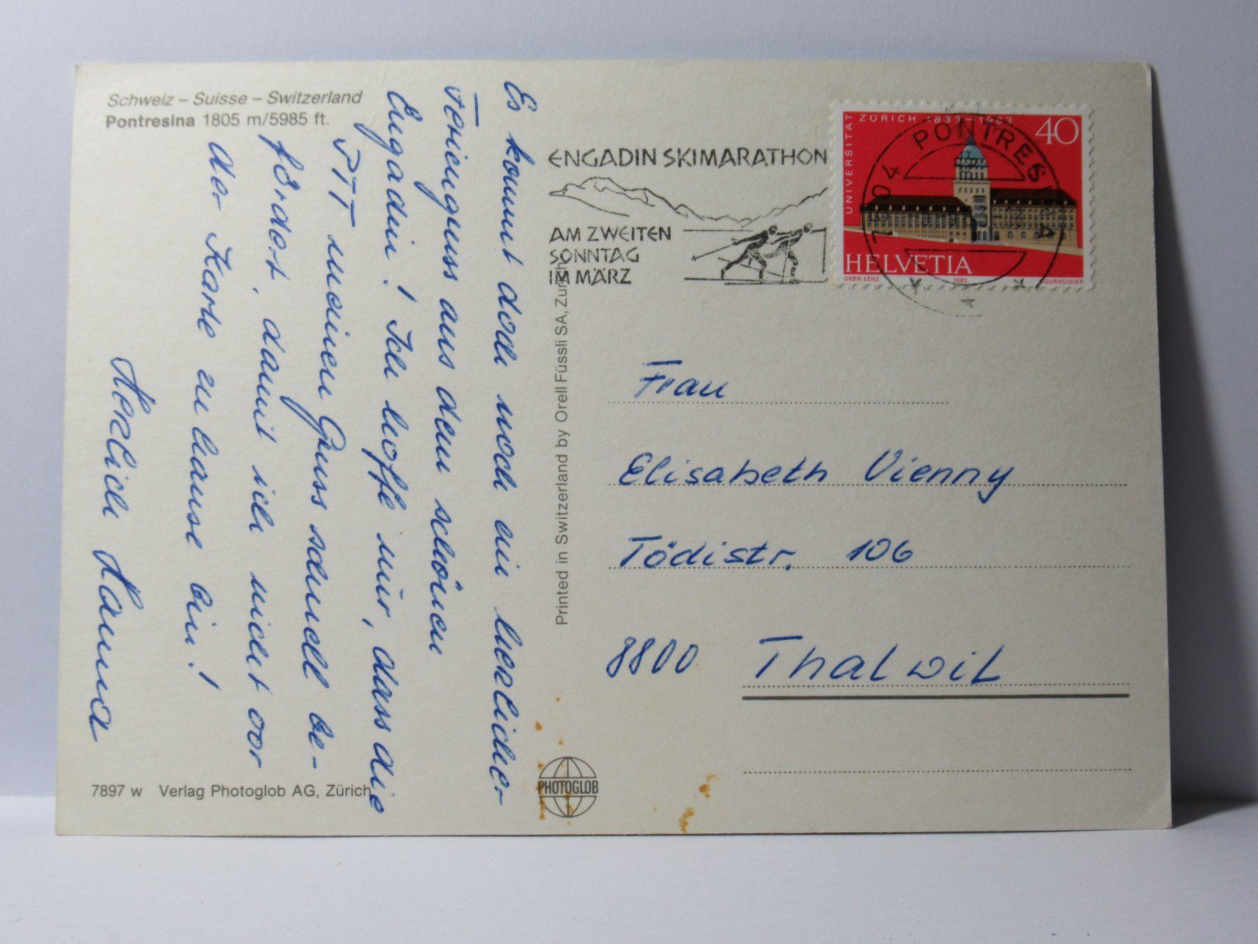 Cartoline postali: Pontresina – Usato da Grenchen venduto da Bluemchen1900 1