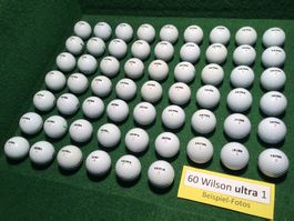 60 Golfbälle Wilson ULTRA (sehr schön)