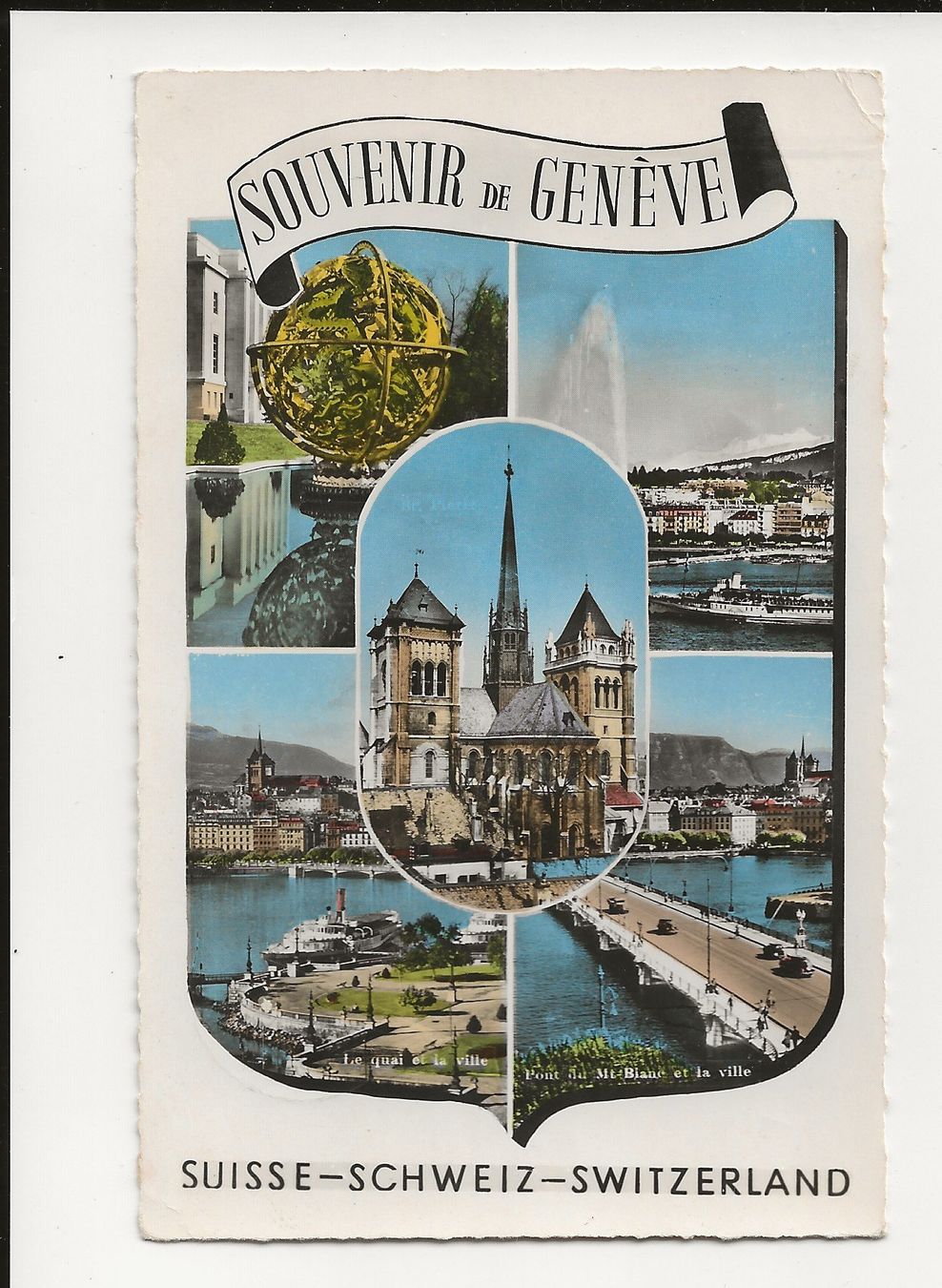 Cartoline postali: AK 1959 Souvenir de Geneve – Usato da Greifensee venduto da 315WDO
