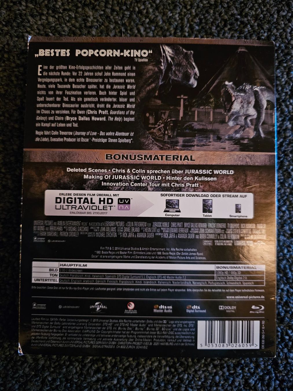 Tutti i DVDs: JURASSIC WORLD – Usato da Ruswil venduto da jan_bxl5 1