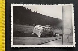 Saurer Autobus, Unfall. Photo ca. 1950
