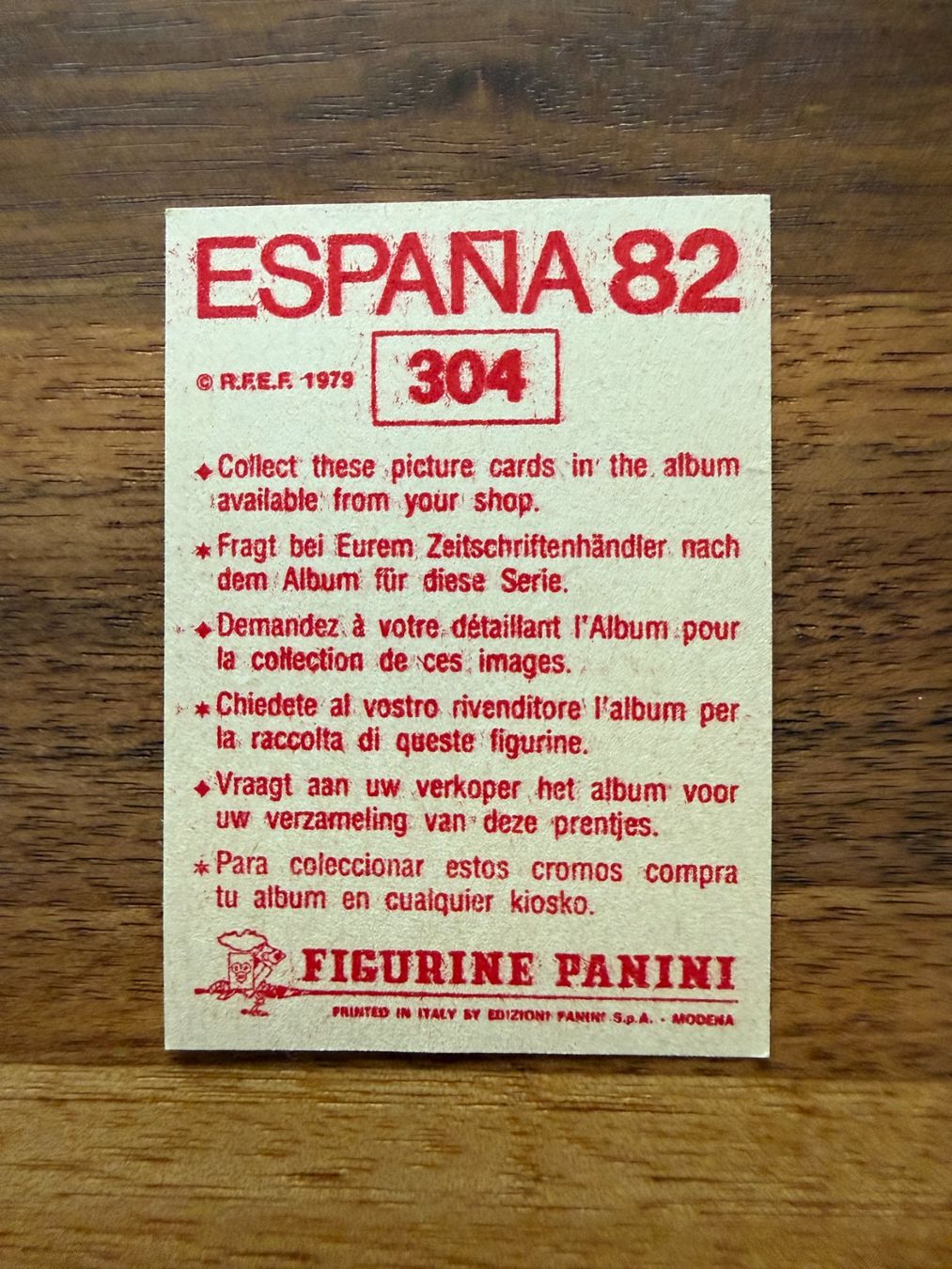 Panini Sammelbilder & Trading cards: Panini WM Spanien 1982 - Nr. 304 Marcos Alonso – Gebraucht aus Lyss von Louuurs 1