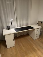 IKEA Pult / Schreibtisch 200 × 60 cm mit 2 Unterbauten
