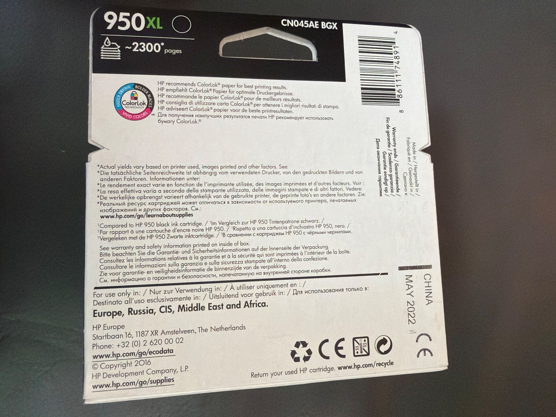 Hewlett Packard Cartucce per stampanti & toner: HP 950 XL Tinte mit Datum 2022 – Nuovo e nell'imballaggio originale da Sempach-Station venduto da wavedave 1