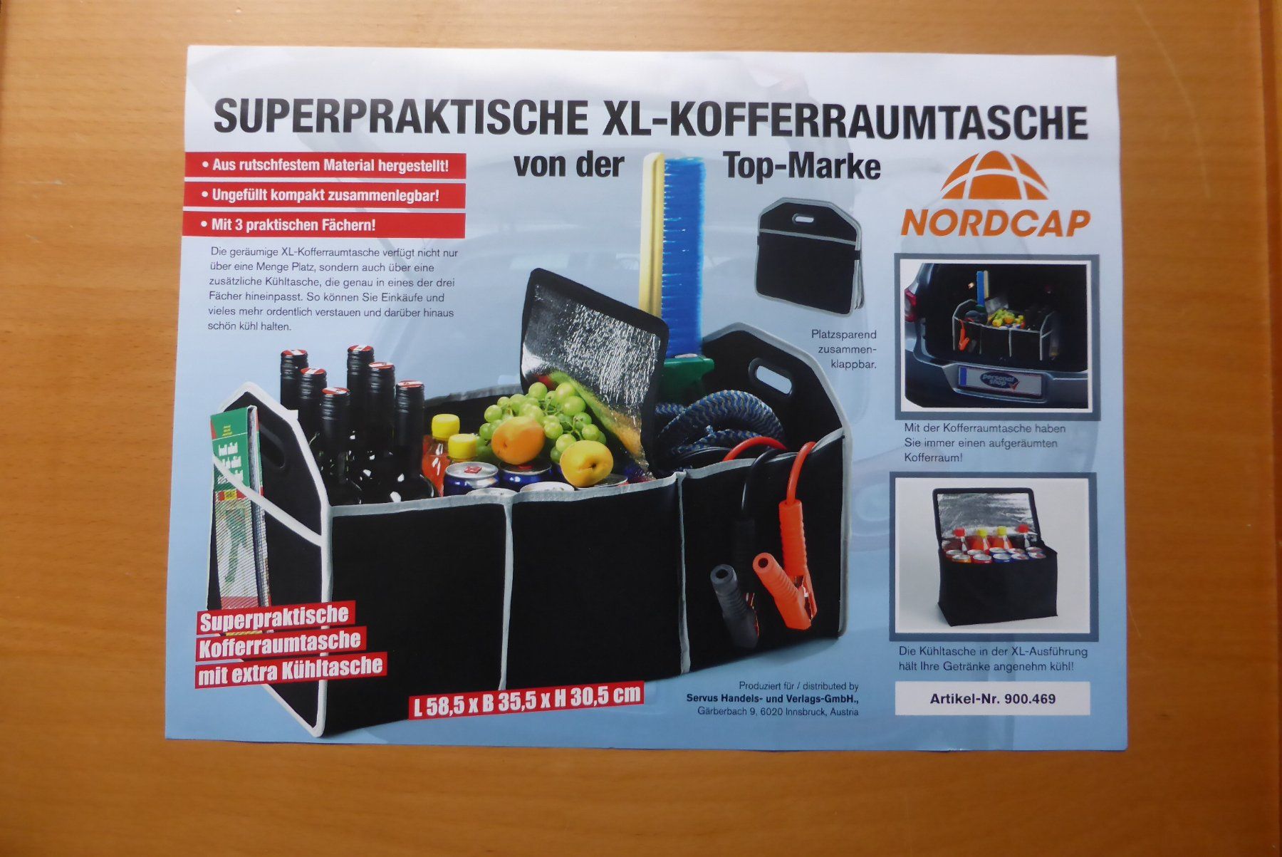 Borse: Kofferraumtasche - Einkaufsbox 35 x 60 cm, neu – Nuovo e nell'imballaggio originale da Brunnadern venduto da vapiano