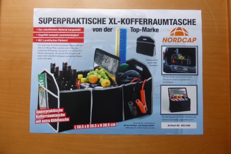 Kofferraumtasche - Einkaufsbox 35 x 60 cm, neu