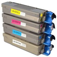 4 Toner kompatibel für OKI C 610DN SET