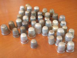 Sammlung Fingerhüte        49Stk