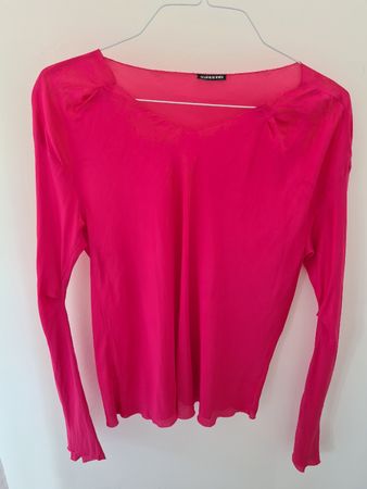 Bluse SUSANNE BOMMER pink Grösse S transparent seide