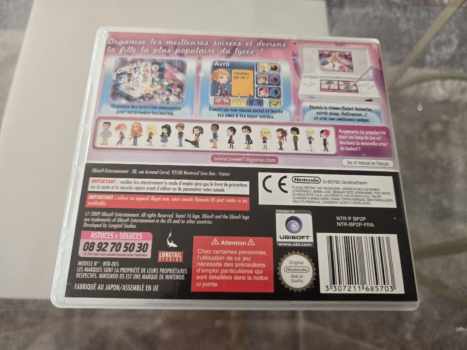 Giochi: Sweet 16 Nintendo DS – Usato da Bussigny venduto da Kfdlt 1