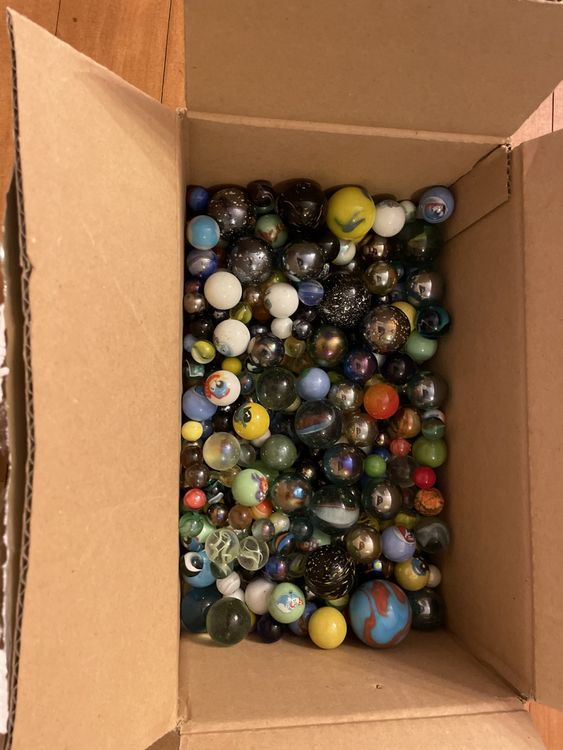 Gelbe Glasmurmeln Set - 16-teilige Sammlung Mit Kugeln & Spezialmurmeln