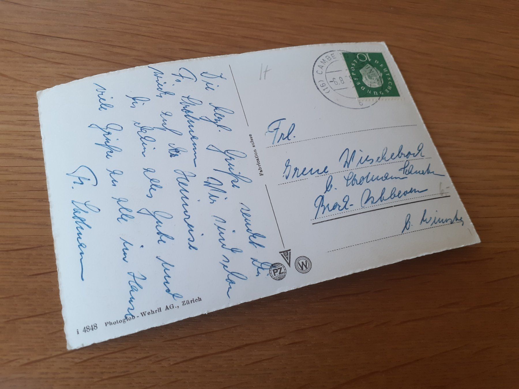 Cartoline postali: GERSAU - VIERWALDSTAETTERSEE - 1959 – Usato da Winterthur venduto da Ornyx7 1