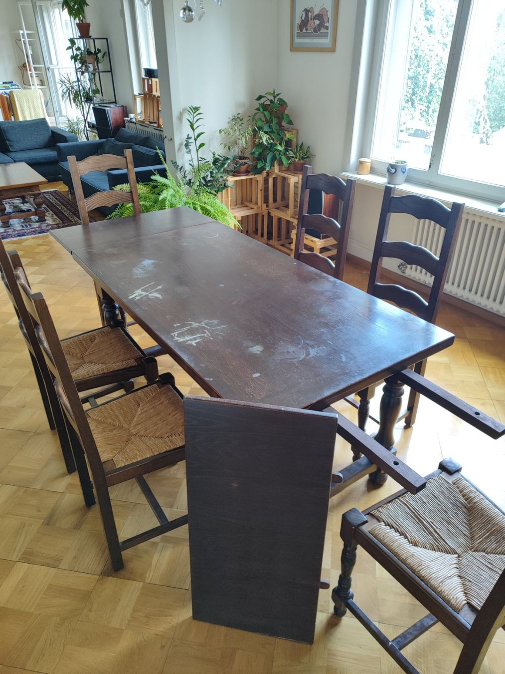 Tischset: Table et chaises en bois massif – Gebraucht aus Neuchâtel von the_tc5c 3