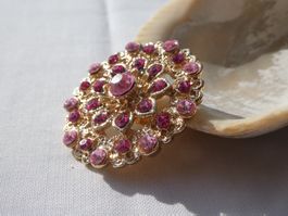 Brosche im Vintage‑Style, Ø 3.5 cm