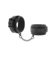Menottes de luxe en cuir noir