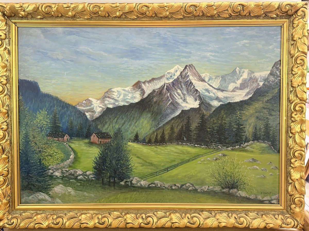 Dipinti: Henri Bischoff - Ölgemälde Biel 1944 – Usato da Solothurn venduto da NUVICO 5