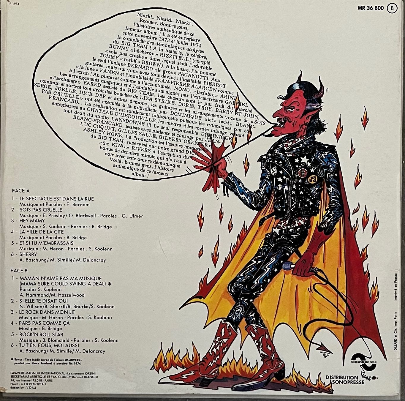 Vinyles: DICK RIVERS - ROCK & ROLL STAR - 33 Tours – D'occasion à Bussigny par vinyl-pas-cher 2