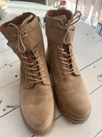 Winterboots Veloursleder hellbraun Gr. 40