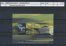 2005 "Autosalon" - Sonderblock, gestempelt