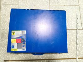 Sortimentskasten 2 lagig Metall blau