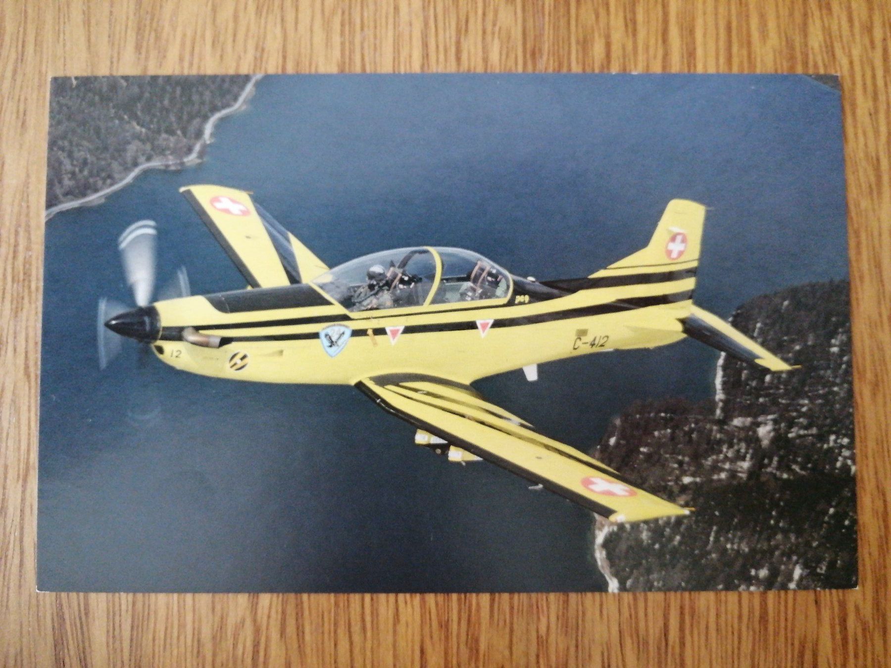 Cartoline postali: 2 x AK Pilatus PC-9 , Schweizer Luftwaffe – Usato da Aesch BL venduto da Opirol 2