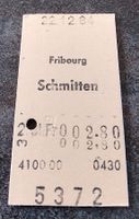 Billette Schweiz Fribourg Schmitten 2. Kl. 5372