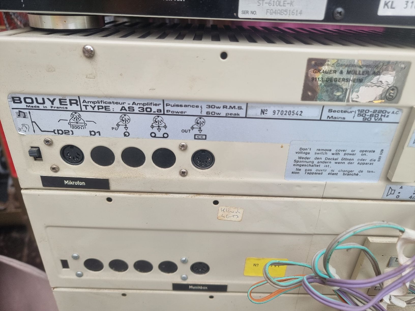 Verstärker: Vintage Stereoanlage Bouyer & Technics – Gebraucht aus Berschis von treedosha01 2