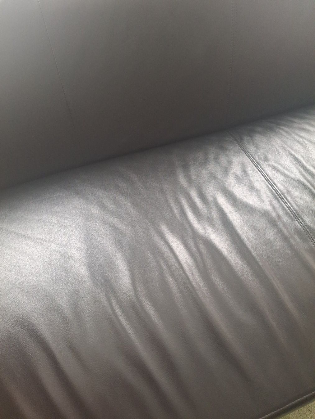 Sofas: Modernes schwarzes Ledersofa – Gebraucht aus Bichelsee von neenas16 3
