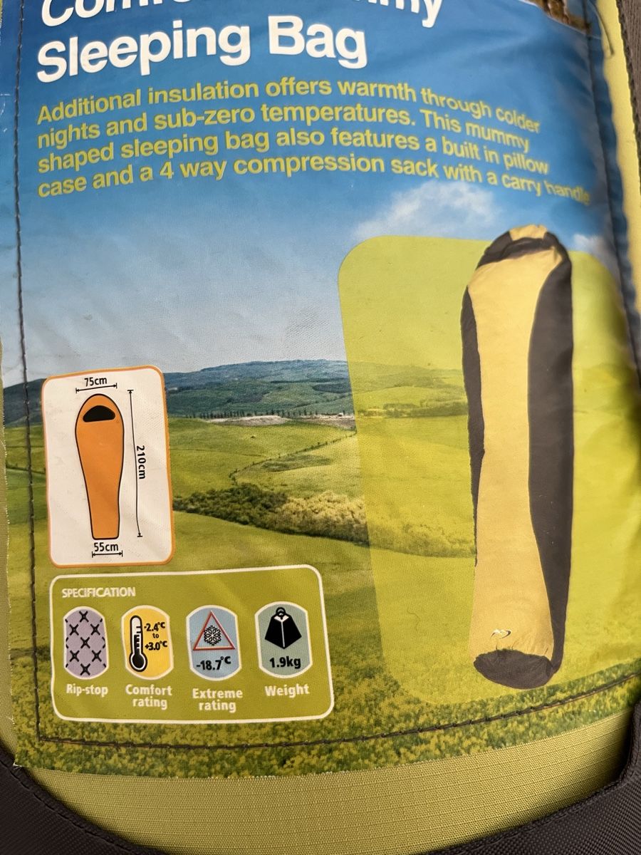 Sacchi a pelo: Tesco Comfort Mummy Sleeping Bag 210cm New – Nuovo (secondo la descrizione) da Affoltern am Albis venduto da dan_jm8b 1
