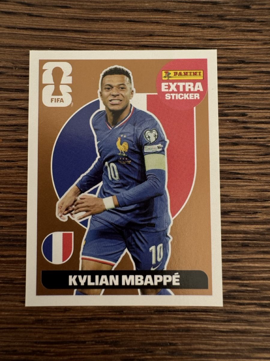 Panini Extra Sticker: Kylian Mbappé - Bronze (Neu (gemäss Beschreibung ...