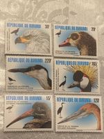 Briefmarken Burundi, 6 Stk., Oiseaux du Lac RWIHINDA