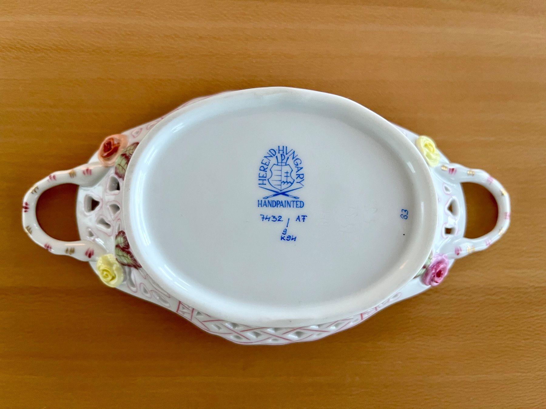 Herend Ciotole: Herend Porzellan Durchbruchkorb – Usato da Rotkreuz venduto da urs_8zbx 1