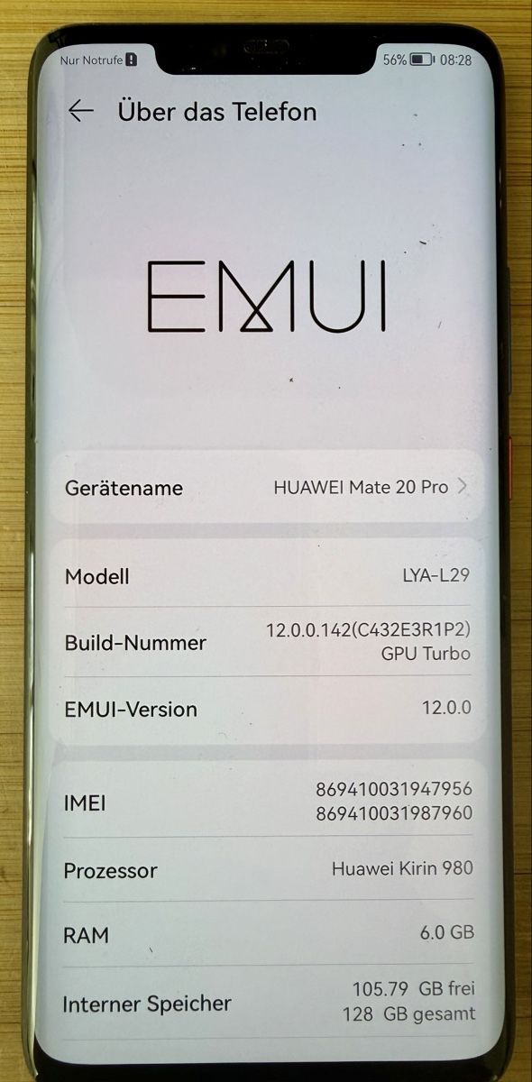 Huawei Handys / Smartphones: Huawei Mate 20 Pro 128 GB – Gebraucht aus Reinach AG von sabaton63 1