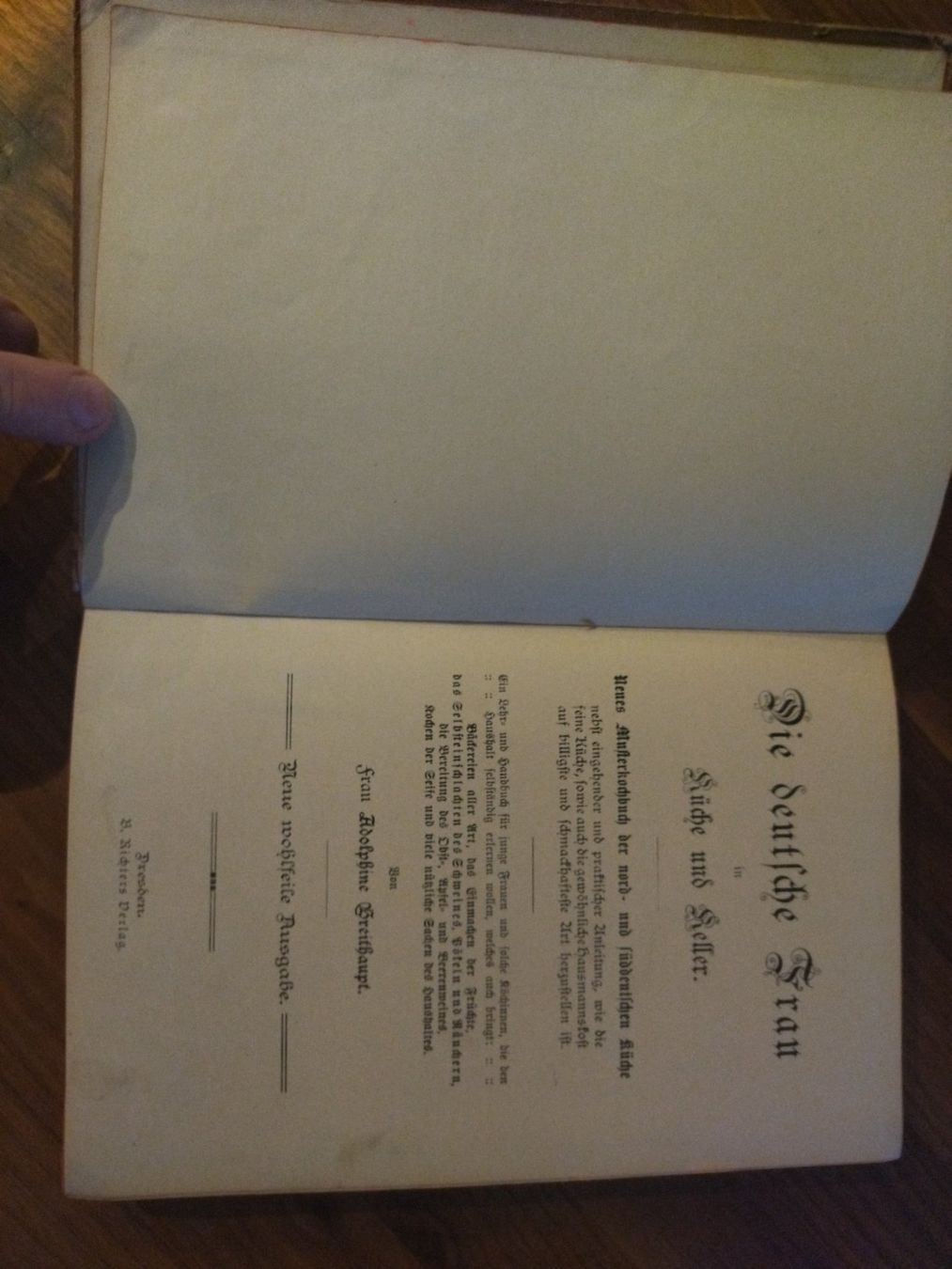 Libri: Kochbuch antik 1892 – Usato da Felben-Wellhausen venduto da bananajoe8474 2