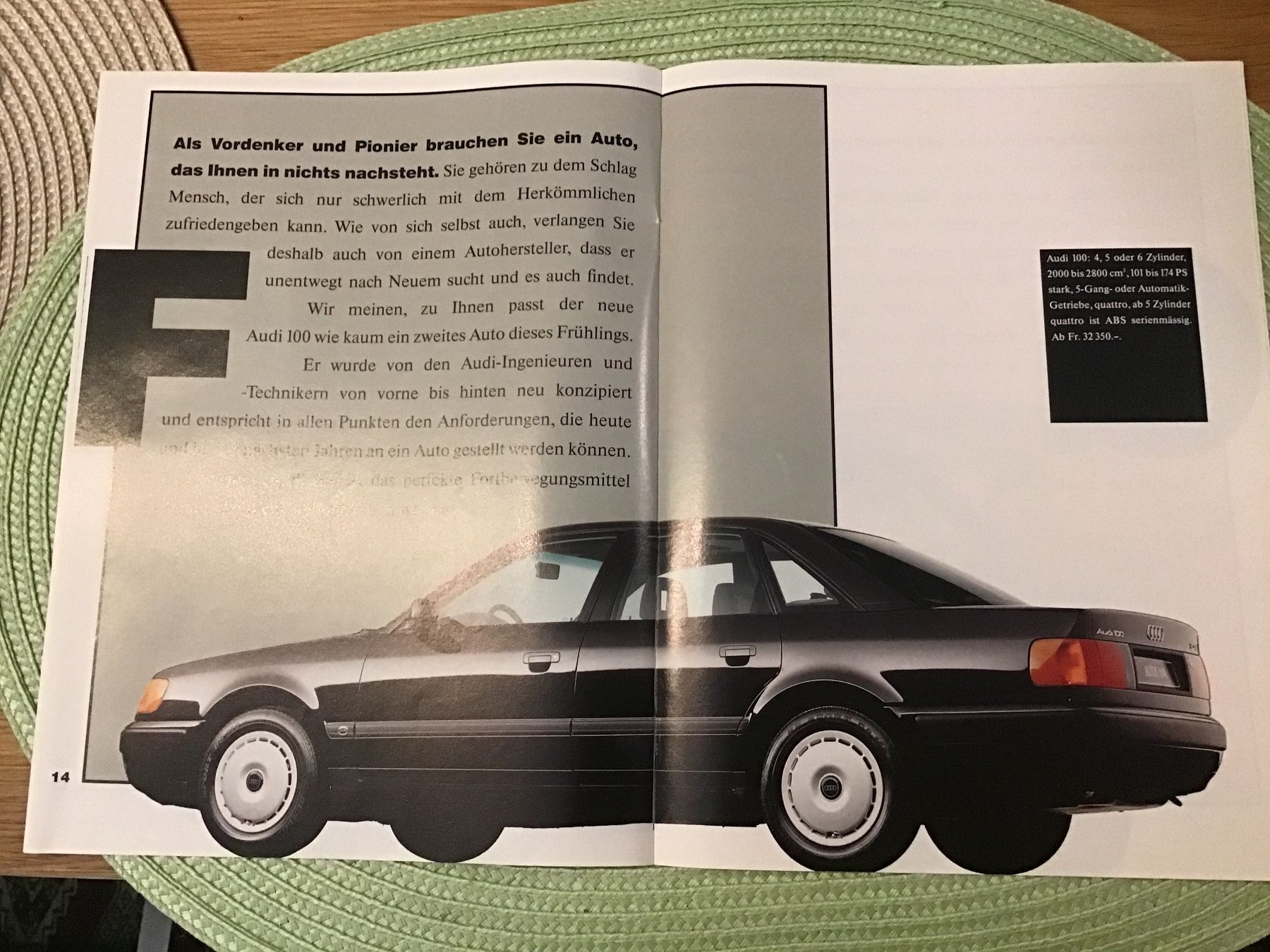 VW Documenti: VW Audi Prospekt 24 Seiten 1991 – Usato da Scherzingen venduto da Starseller62 6