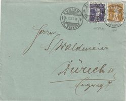 Zu. Nr. 117 und 118 auf Brief