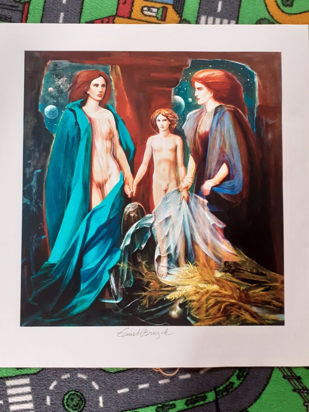 Dipinti: Ernst Bruzek  "Demeter" impression giclée  hand-signiert – Usato da Basel venduto da ideashop