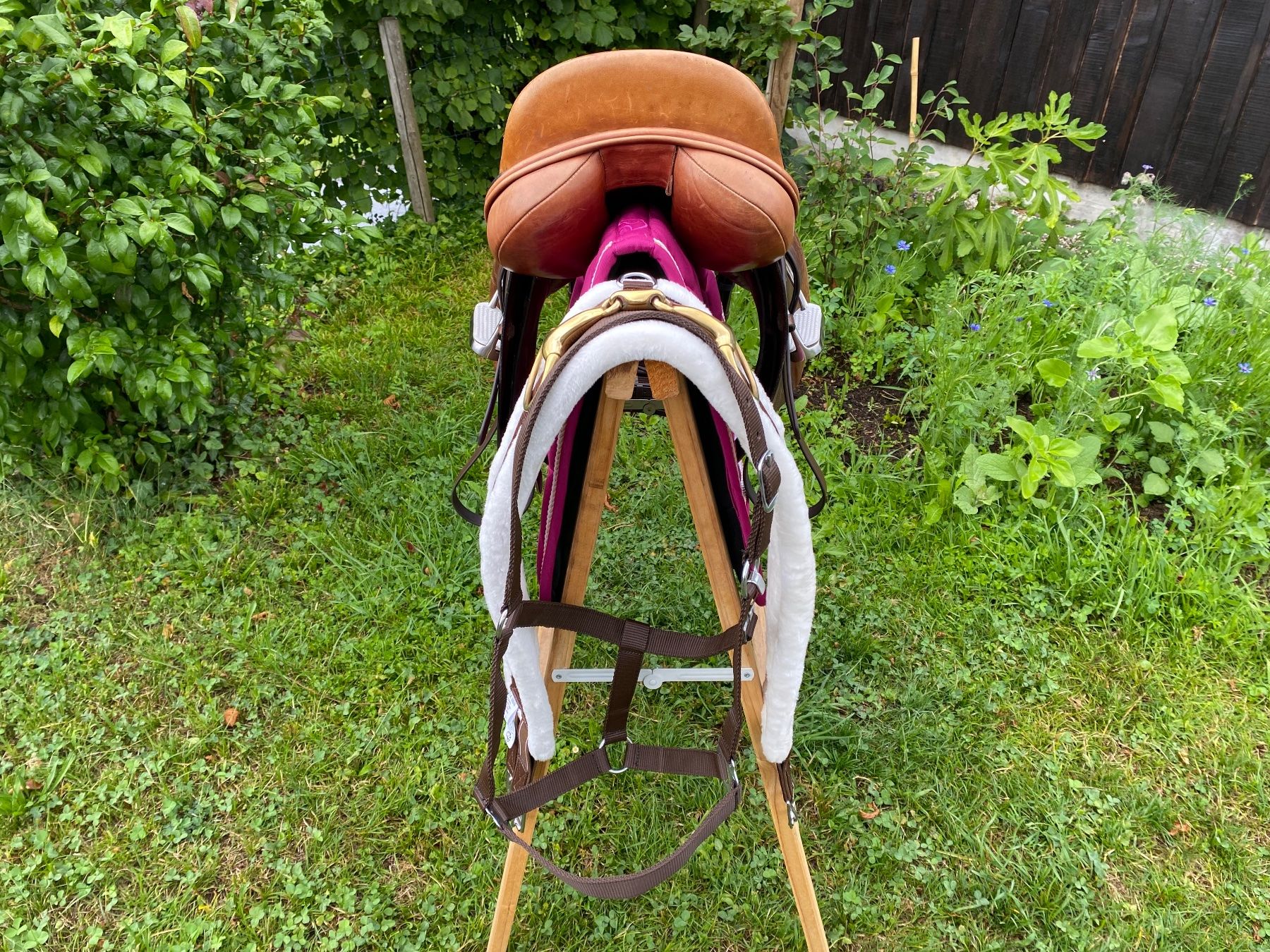 Selle & Accessori: schöner Frank Baines Vielseitigkeitssattel – Usato da Feldbach venduto da Fea1 6