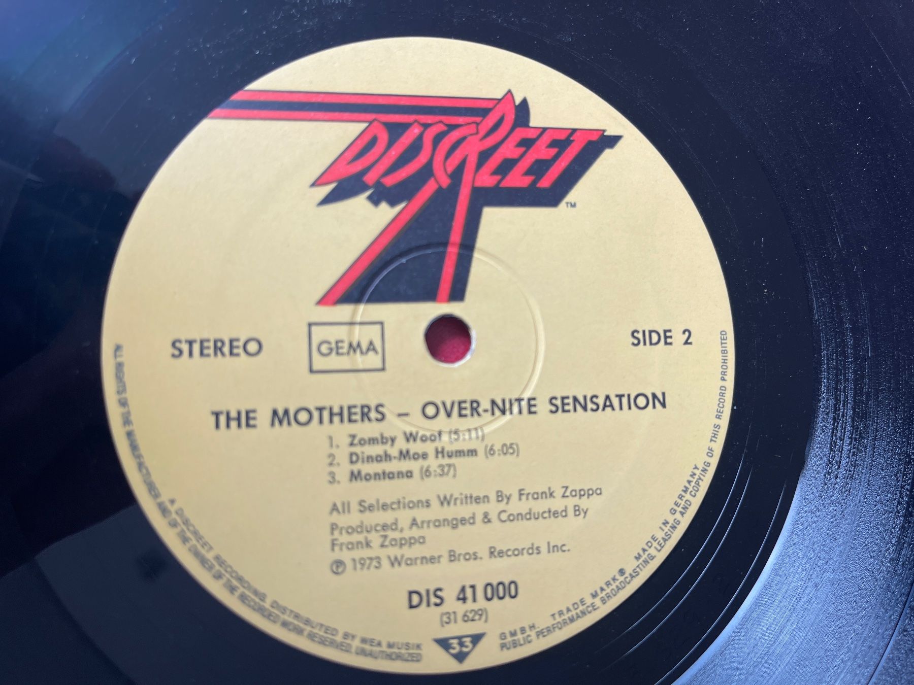 Schallplatten: A561/The Mothers - Over-Nite Sensation – Gebraucht aus Frutigen von Philippe_jsp 2