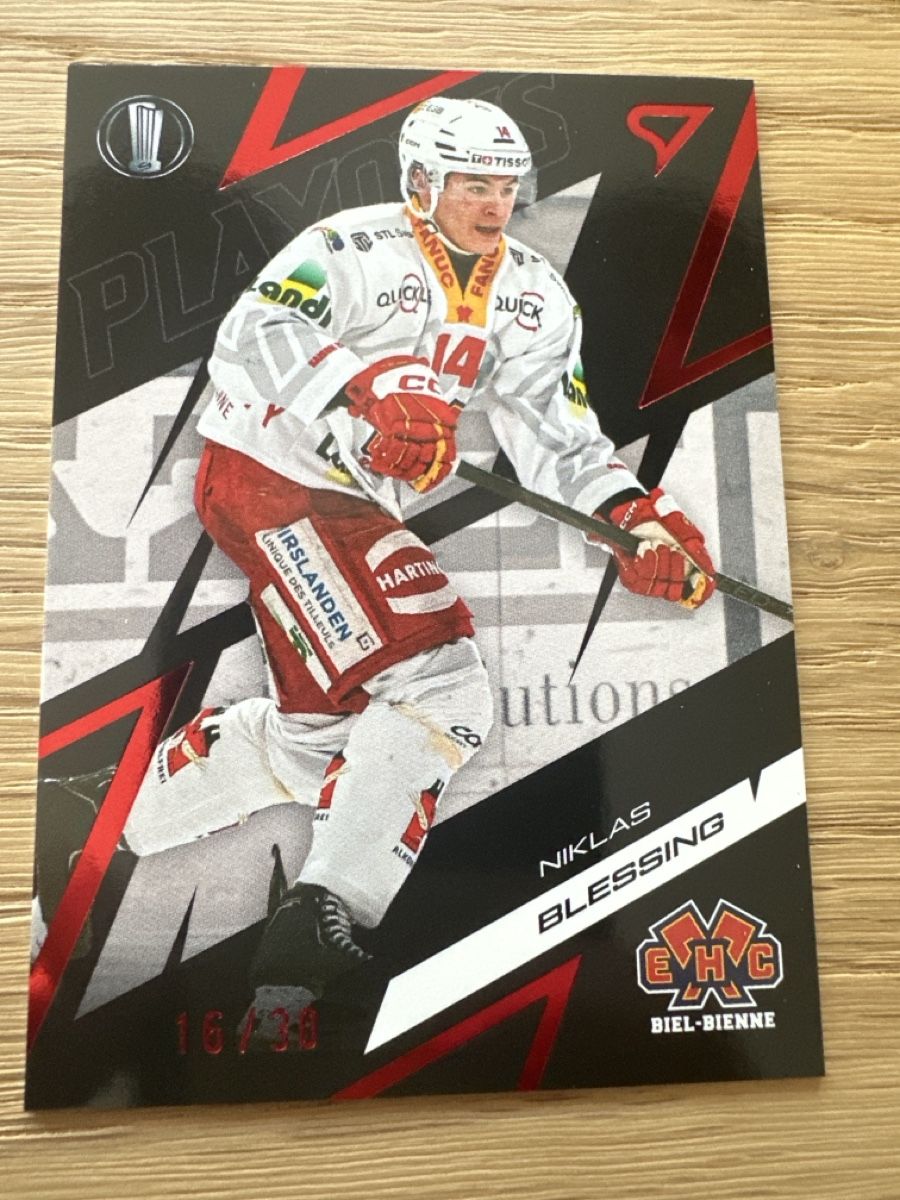 Sportzoo Carte collezionabili: Sportzoo Playoffs Niklas Blessing EHCB – Nuovo (secondo la descrizione) da Ueberstorf venduto da Schmuedi1