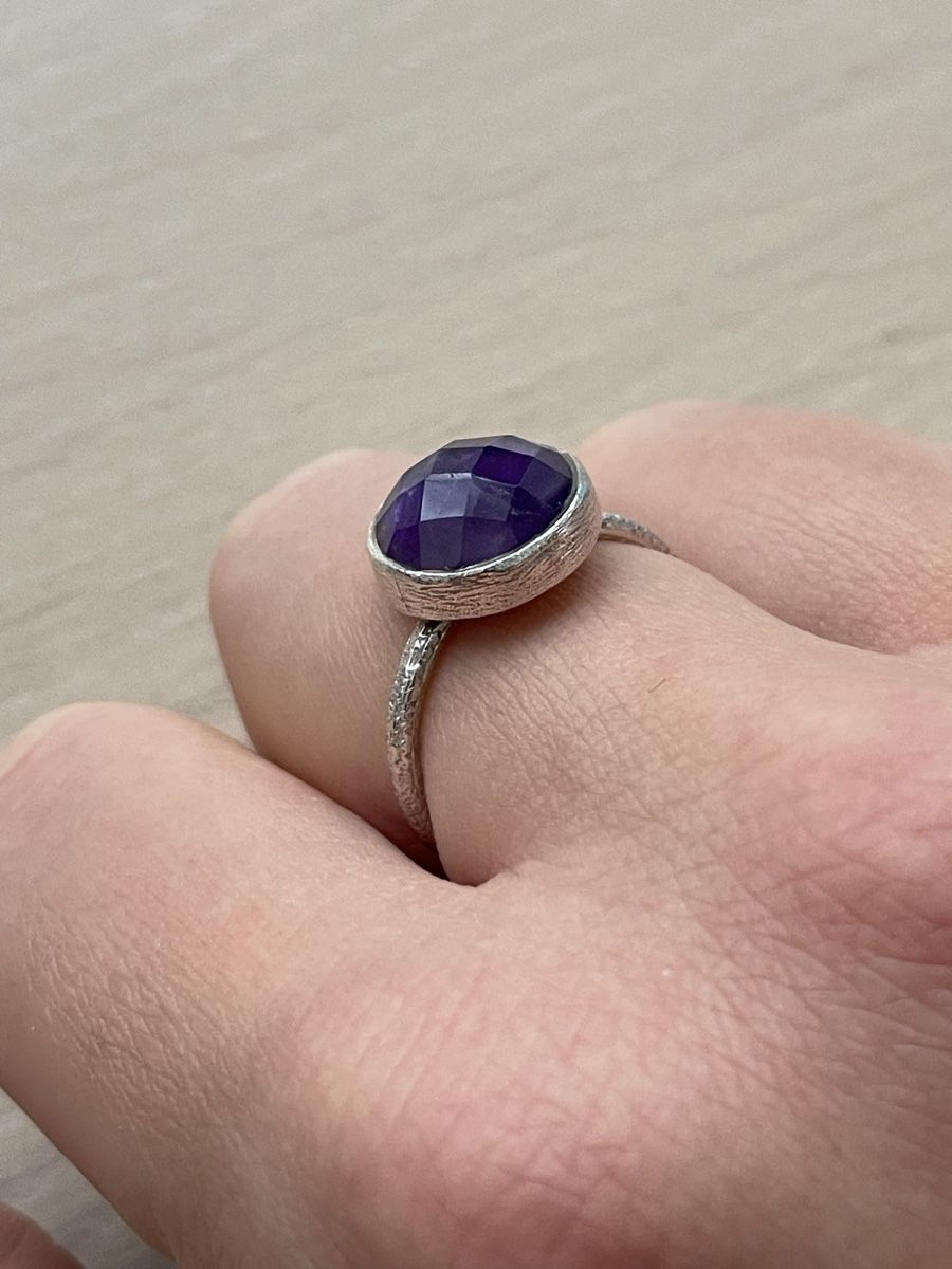 Anelli: Silberring 925 mit Amethyst – Usato da Widen venduto da evce1318 2